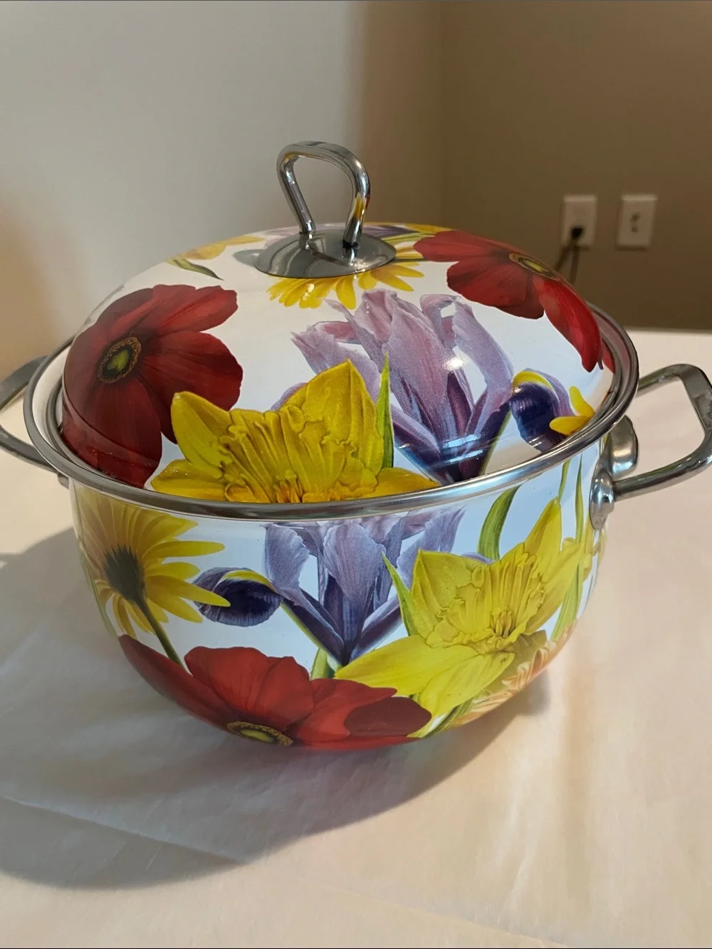 The Pioneer Woman Floral Enamel Stockpot Floral Garden 4 Quart